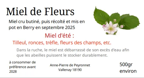 Miel d'été 2025